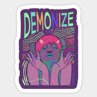 Demonize artwork Sticker